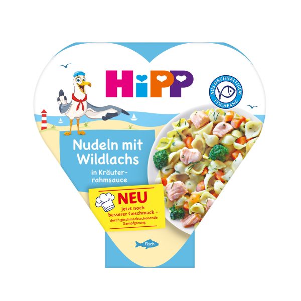 HiPP Children's Plate Noodles with Wild Salmon