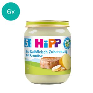 6x HiPP Organic Veal Preparation with Vegetables