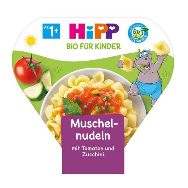 HiPP Children's Plate Shell Noodles with Tomatoes & Zucchini