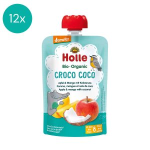 12x Holle Organic fruit puree Croco Coco