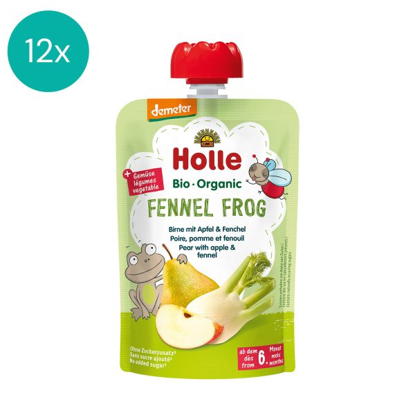 12x Holle Organic vegetable puree Fennel Frog