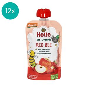 12x Holle Organic fruit puree Red Bee